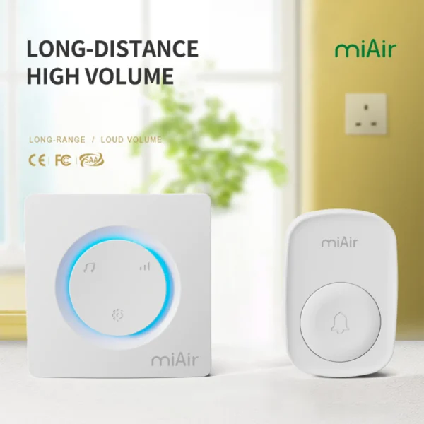 MiAir Wireless Doorbell 150M