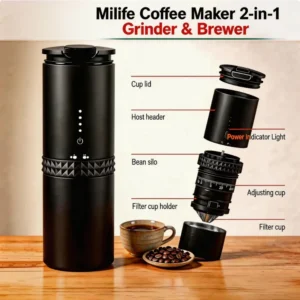MiLife 2-in-1 Portable Coffee Maker