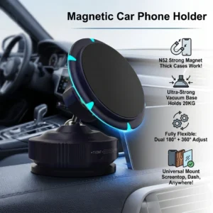 Life Magnetic Vacuum Car Phone Mount